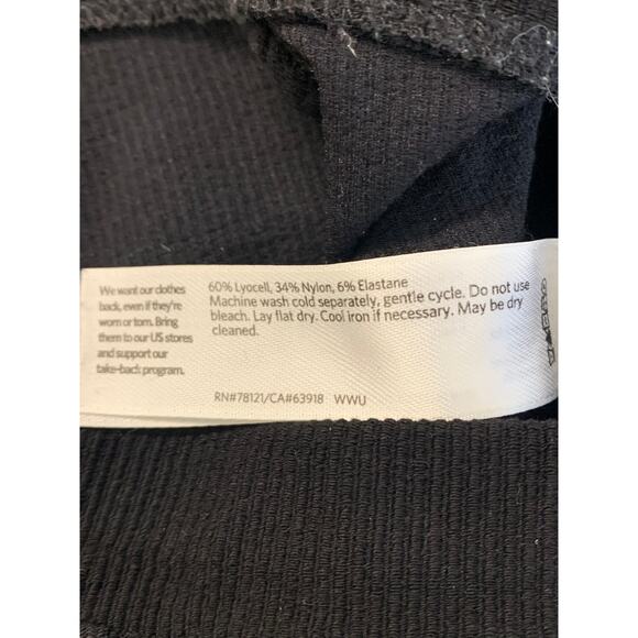 Eileen Fisher Women's Tapered Leg Pull-On Corduroy Pants Flat Front Black Size S - Picture 4 of 5